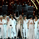 Kesha performing at the Grammys / Image via Getty